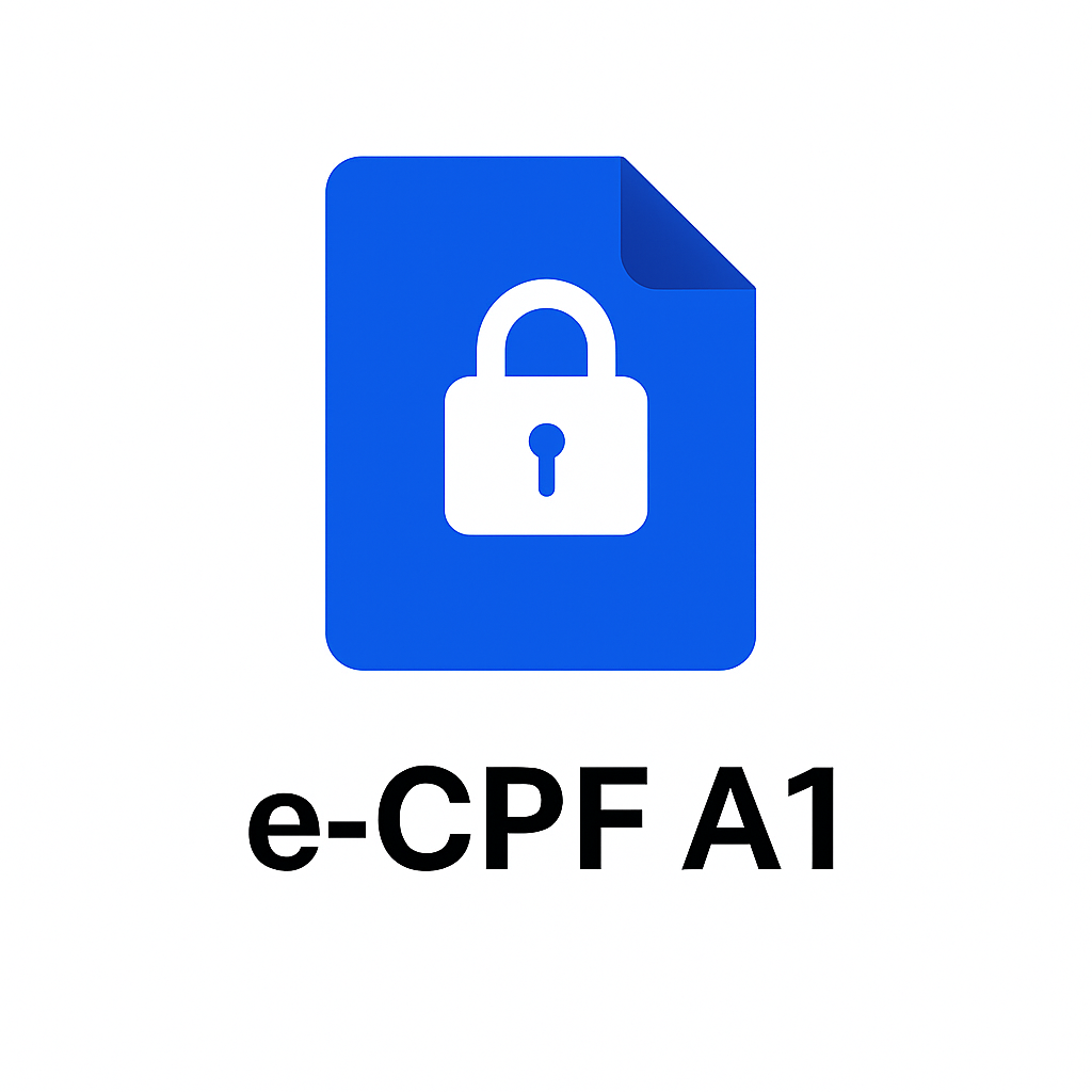 e-CPF - Formato A1 arquivo (.pfx/.p12) - 1 Ano